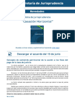 Casacion Horizontal. Novedades Del Acuerdo. Csjn. 14.06.2024.