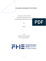 Rebound Hammer and Destructive Testing