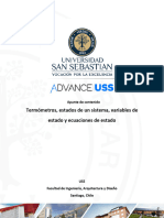 Termómetros, Estados de Un Sistema, Variables de Estado y Ecuaciones de Estado