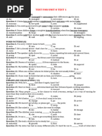 Test For Unit 8.1 - C12