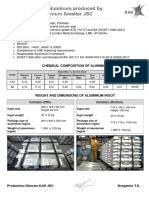 KAS Aluminium Specification Grade A7e and A8