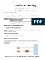 FICHE Partiels Cost Accounting