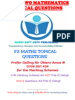 F2 Maths TQ