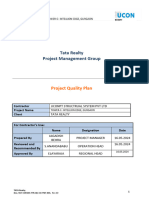 Project Quality Plan Template