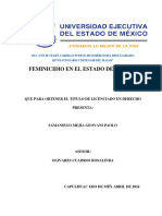 Feminicidio en El Estado de Méxic0