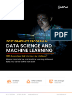 PGP in Data Science and Machine Learning Job Opportunity Program