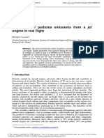 Estimation of Particles Emissions From A Jet Engine in Real Flight