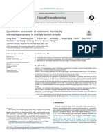 Quantitative Assessment of Oculomotor Function by Videonystagmography in Multiple System Atrophy