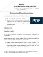 Annexe Directives de Redaction Du Projet Darticle 2021