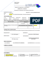 Request For Inspection - Jcpdi Projects: Rcjy Management Procedure IC-TA-CD-00-03 Attachment B.2