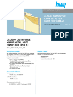 Cloison Distributive Knauf Metal 106 70 Knauf Haute Durete KHD 18 900 A1 - 2021 09 01