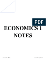 Economics 1 Notes