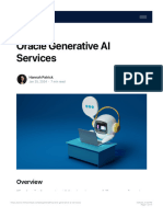 Oracle Generative AI Services