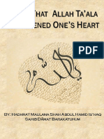 Signs That Allah Ta'Ala Has Opened One's Heart