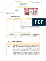 Actividad de Aprendizaje - 08 Al 12 de Julio