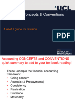 Accounting Concepts and Conventions