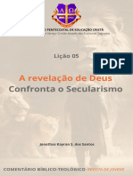 Lição 05 - A Revelação de Deus Confronta o Secularismo