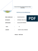 PORTAFOLIO INVESTIGACIÓN Marjorie Espinoza Vera