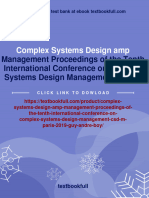 Complex Systems Design Amp