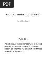 Rapid Assessment of 13 PAPs - Usec Dina's Office V3