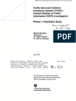 Traffic Alert and Collision Avoidance System (Tcas) - Cockpit Display of Traffic Information (Cdti) Investigation Phase Imfeasibility Study