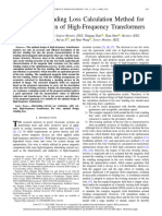 Litz-Wire Winding Loss Calculation Method For Optimal Design of High-Frequency Transformers