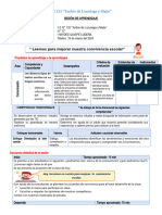 1°SESIÓN Leemos para Mejorar Nuestra Convivencia Escolar