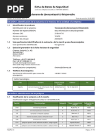 Ficha de Datos de Seguridad Tiocianato de (Benzotiazol-2-Iltio) Metilo