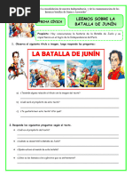 Ficha-Lun-Fecha Cívica-Leemos Sobre La Batalla de Junín