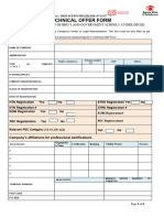 Annex - 3 Technical Bid Form