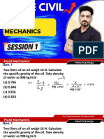 Fluid Mechanics 1 MCQ (Properties)