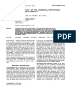 Lal - Nityanad - 1996 - Comparative Bioavailability of 2 Centchroman Tablets in Healthy Women