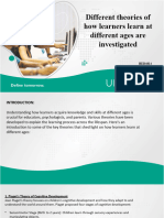 Different Theories of How Learners Learn at Different Ages Are Investigated