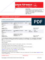 Kenya Airways E-Documents For HAKIZIMANA HASSAN