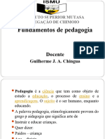 Aula de Fundamentos de Pedagogia