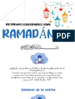 Mis Primeros Conocimientos Sobre RAMADÁN