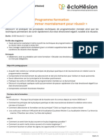 Programme Formation Me Programmer Mentalement Pour Reussir