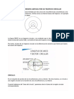 Área de La Región Limitada Por Un Trapecio Circular