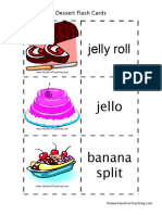 Dessert Flash Cards