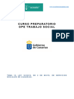 Tema 12. Ley de Servicios Sociales de Canarias