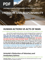 Freedom of The Human Person