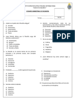 5° Examen Filosofía