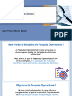 Aula 2 - Introdução À Pesquisa Operacional - Parte 1