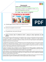 Comunicacion Ficha Refuerzo Leemos La Batalla de Junin