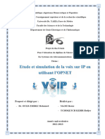 Etude Et Simulation de La Voix Sur IP en Utilisant l'OPNET