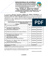 Convocatoria - Cronograma D.L. 276 - 2024