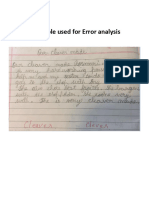 Spelling Error Analysis & Worksheets Assignment - Chithra Formatted