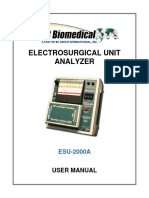 Analisador de Bisturi - Esu-2000a - Manual