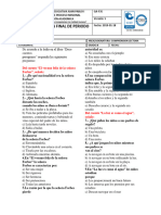 Evaluacion Final de Periodo - 8 - Comprension Lectora - 2periodo