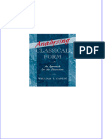 Immediate Download Analyzing Classical Form An Approach For The Classroom All Chapters